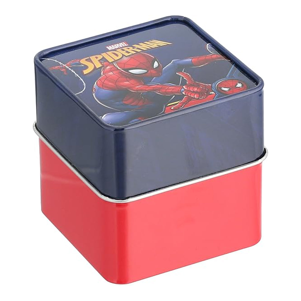 Marvel SpiderMan Kid Digital Watch LED Light Up Adjustable Strap Tin