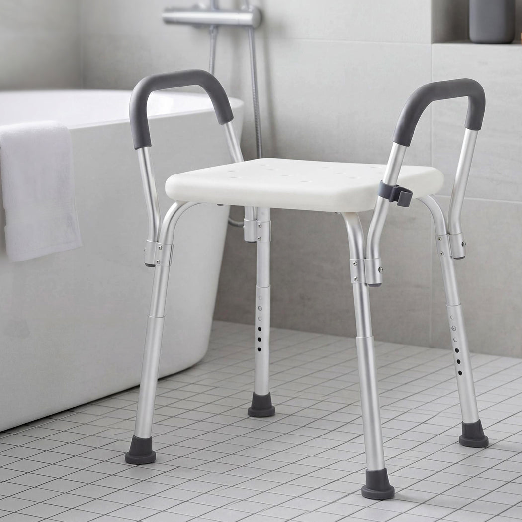 Levede Adjustable Shower Chair Bath Seat with Arms Portable Non Slip Bathroom-2061251856318992390