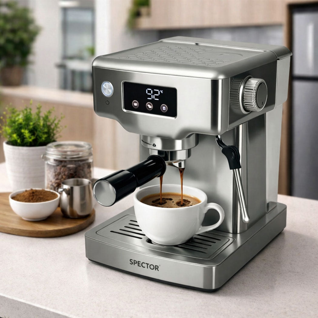 Spector 20 Bar Espresso Coffee Machine Maker Milk Frother Cappuccino Latte Cafe-2065254290078961670
