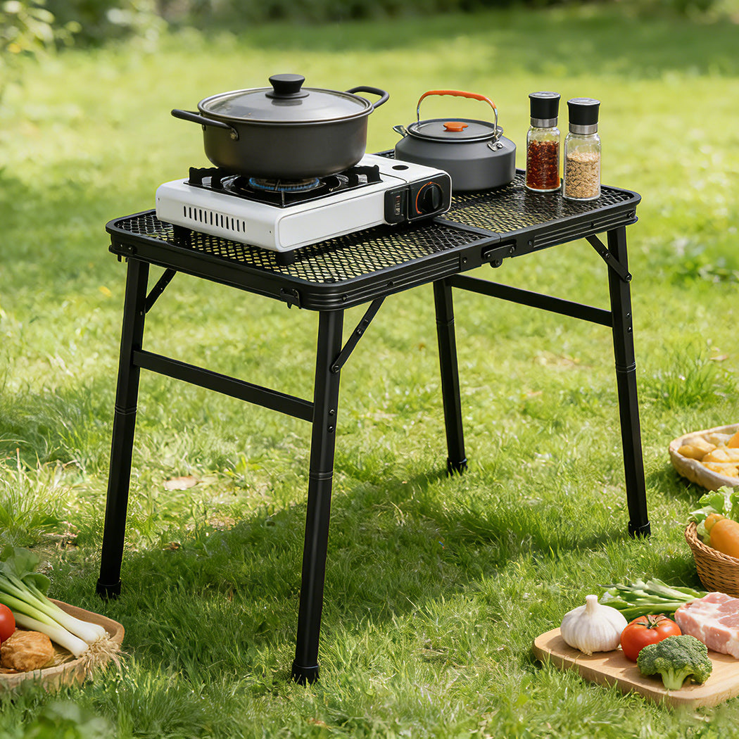 Levede Camping Table Mesh Desktop Lightweight Portable Folding Grill Desk-2065254303647535110