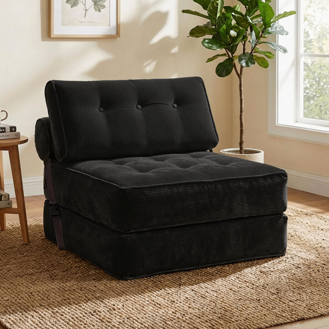 Levede 3 in 1 Convertible Sofa Bed Foldable Single Sleeper Chair Living Room-2050056788010733574