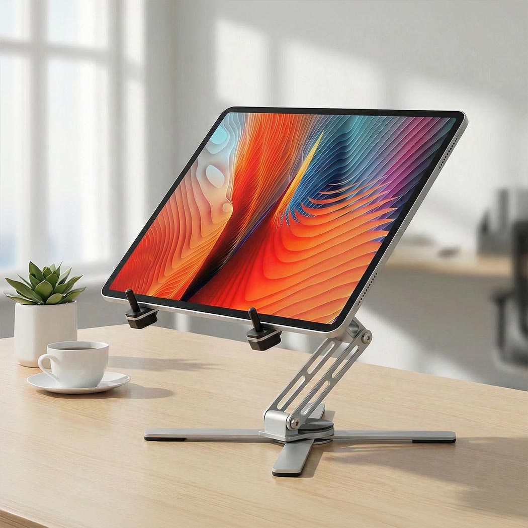 Levede Portable Laptop Stand 360 Rotating Bracket Foldable Aluminum Desk Riser-2065254308831694854