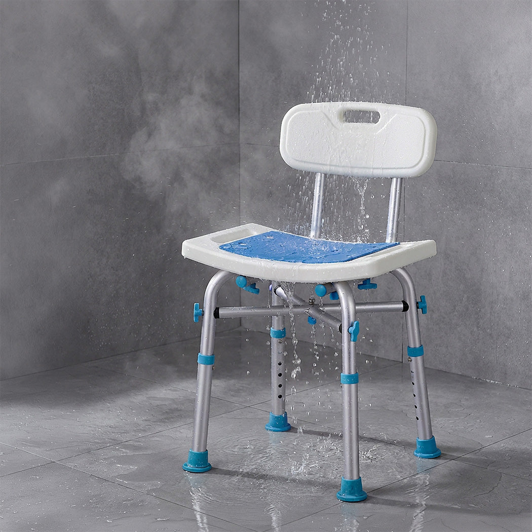 Levede Shower Chair Adjustable Height Safety Seat Bench Bathroom Safety Assist-2065254297863589894
