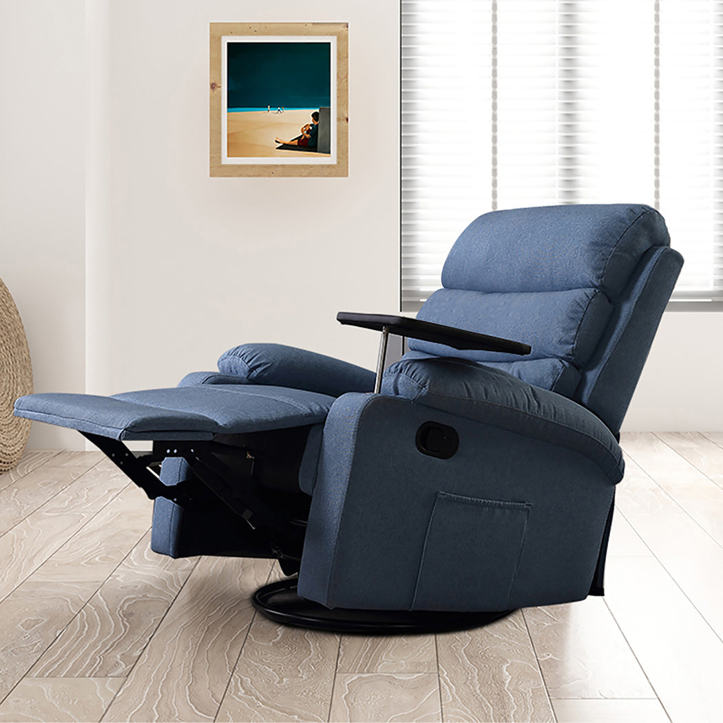 Levede Massage Chair Recliner Chairs Blue-2065254537299628039