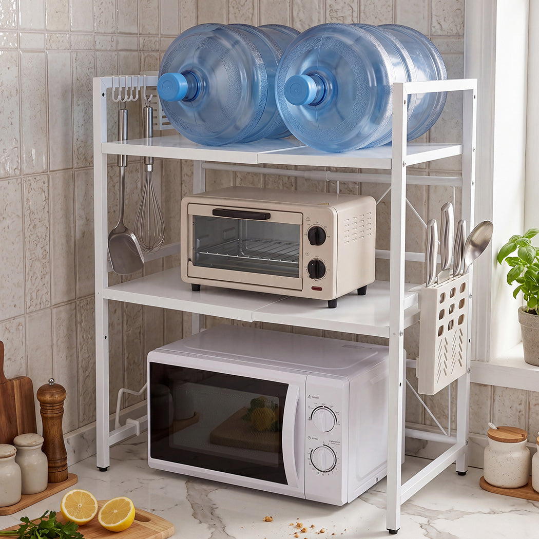 Toque Microwave Shelf 3 Tier Adjustable Oven Storage Rack Stand Holder Kitchen-2061251871296851975
