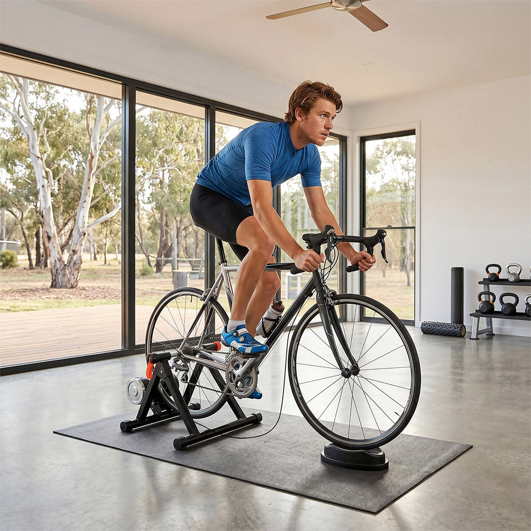 Monvelo Bike Trainer Magnetic Indoor Riding 6 Resistance Levels Cycling Stand-2061251871829528583