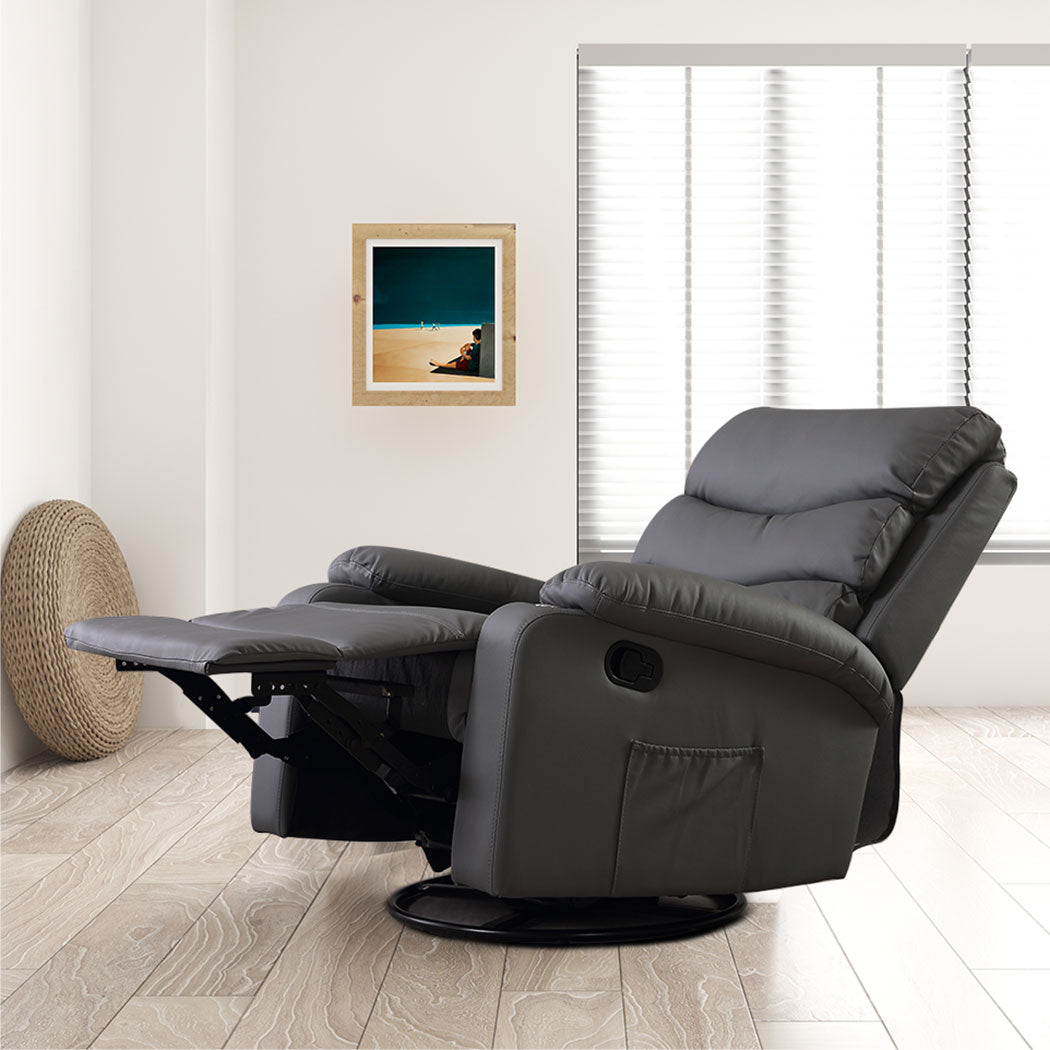 Levede Massage Chair Recliner Chairs Grey-2065254537798750215