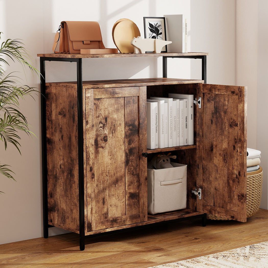 Levede Storage Cabinet Multipurpose Organiser Cupboard Adjustable Shelves-2065254300464058376