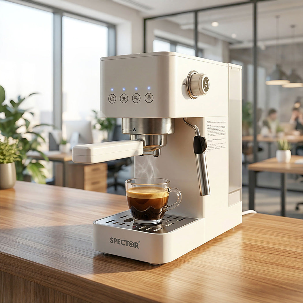 Spector Espresso Coffee Machine Maker 20 Bar Milk Frother Cappuccino Latte Cafe-2065254290322231303