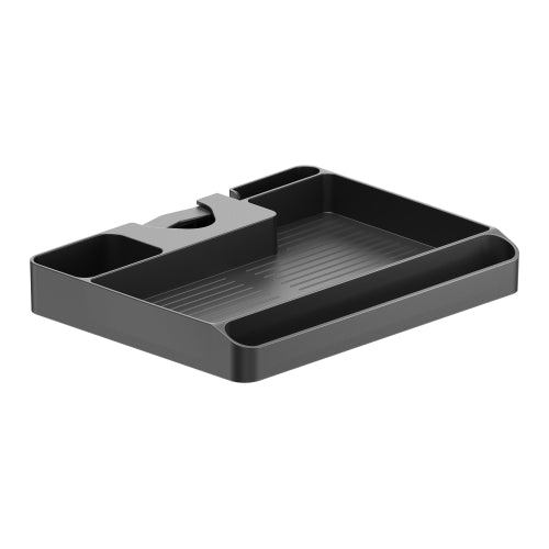 Brateck Pole Mounted Storage Shelf Easily mounted to Î¦30-48mm (1.2'-1.9') poles (BLACK) 224x176x30mm (8.8'x6.9'x1.2' ) (LS)