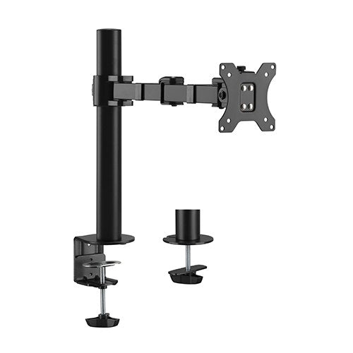 Brateck Single Monitor Affordable Steel Articulating Monitor Arm Fit Most 17'-32' Monitor Up to 9kg per screen VESA 75x75/100x100 (LS)