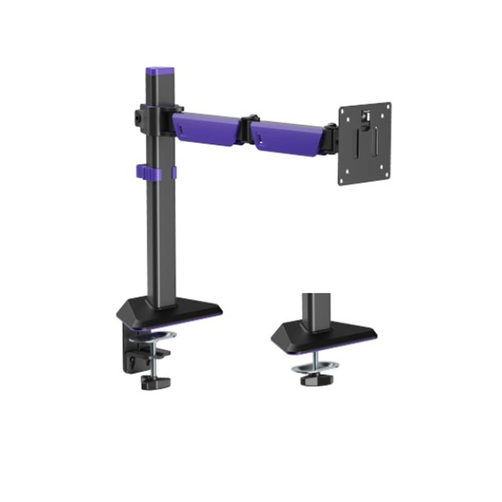 Brateck Amethyst Articulating Gaming Monitor Arm Matte Black 17 to 40 Inch 12 KG VESA 75x75 100x100