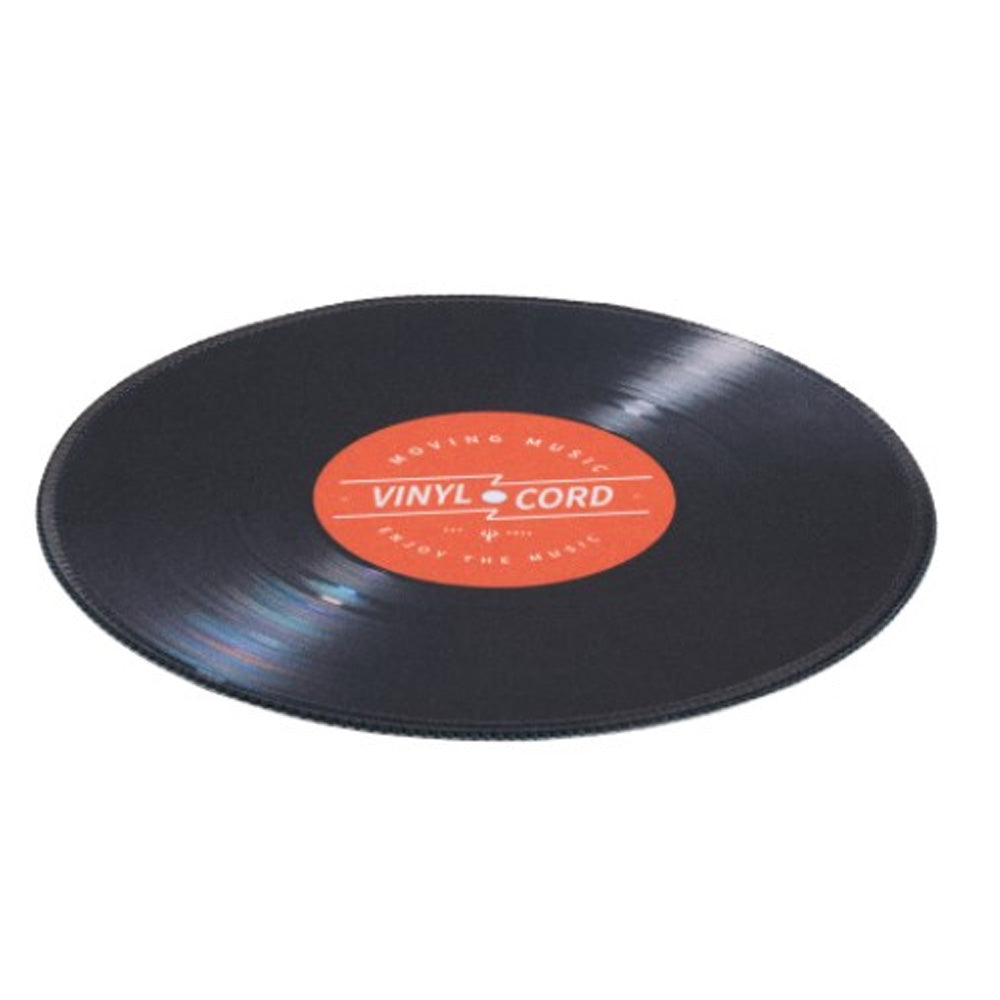 Brateck Stylish Mouse Pad for Working Gaming Studying Black Smooth Surface Anti Slip Backing 200x200mm
