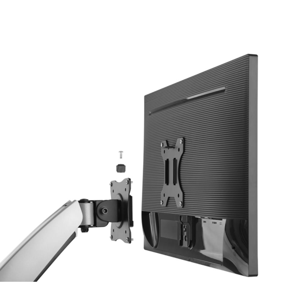 Brateck Quick Release VESA Mount Adapter Plate for 75x75mm and 100x100mm Monitors Steel Construction Matte Black