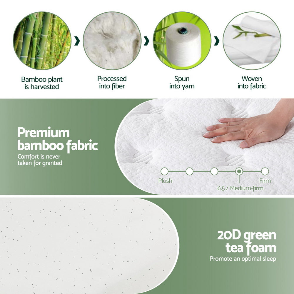 Giselle Mattress Queen Green Tea Mattresses 20cm
