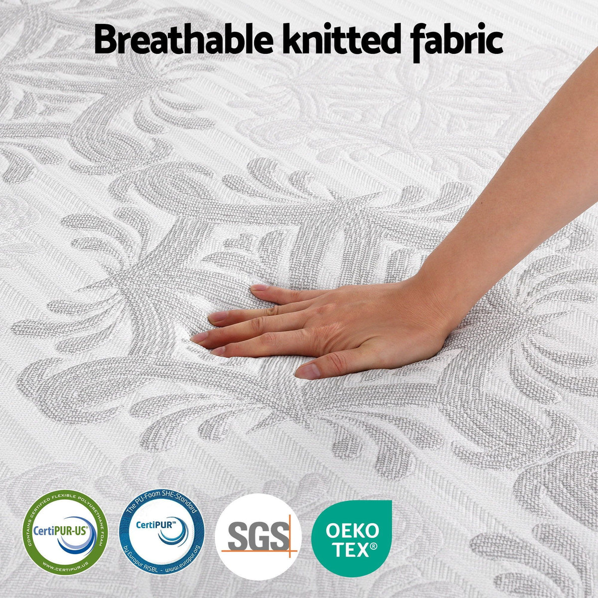 Giselle Bedding Double Mattress 37cm 4in1 Adjustable Firmness Cooling Memory