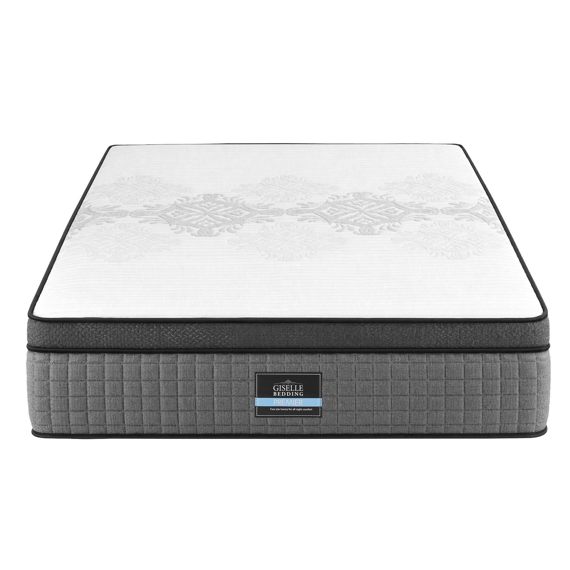 Giselle Bedding King Mattress 37cm 4in1 Adjustable Firmness Cooling Memory Foam