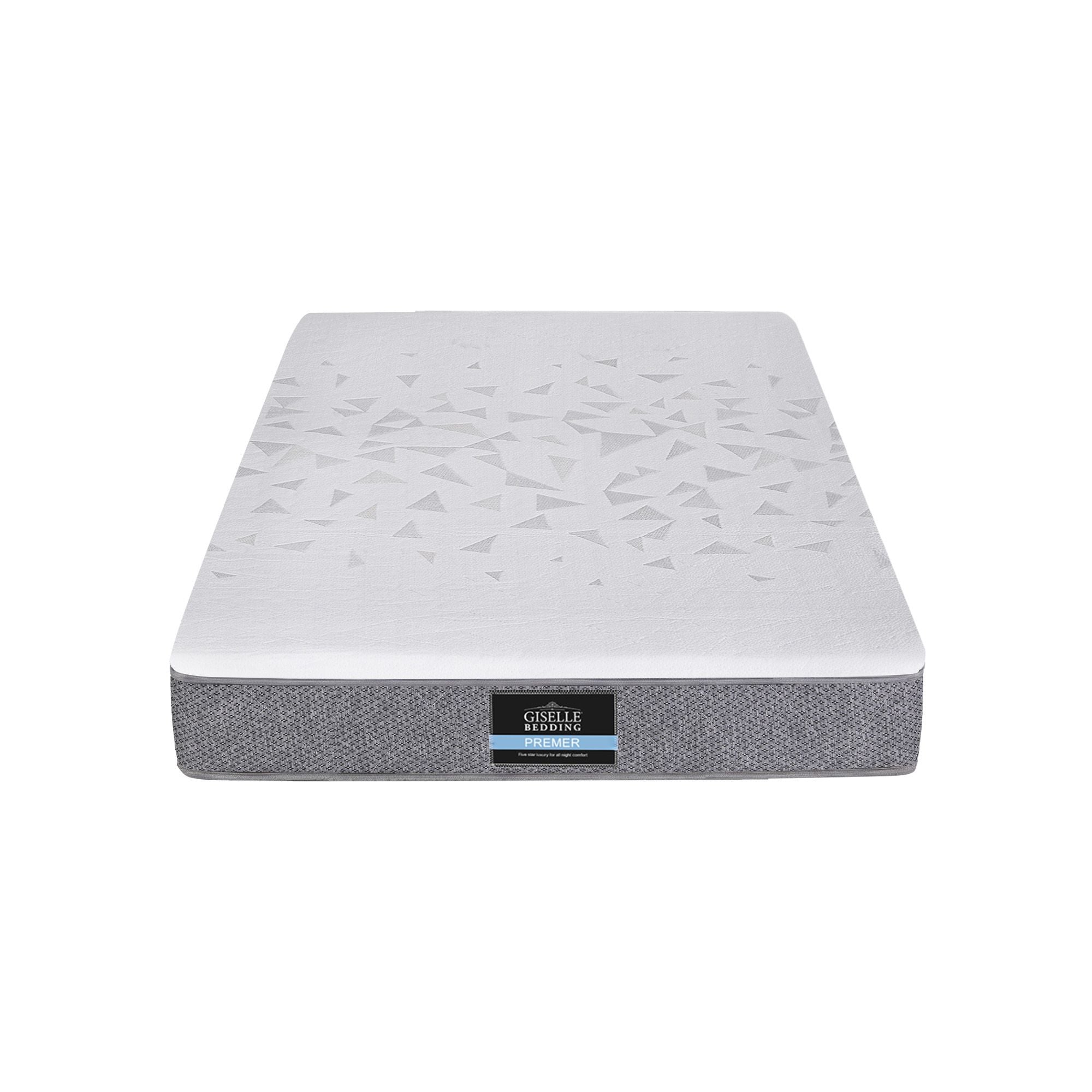 Giselle Bedding Single Mattress 23cm Pocket Spring Mattress with Adjustable Firmness Reversible Foam Layer