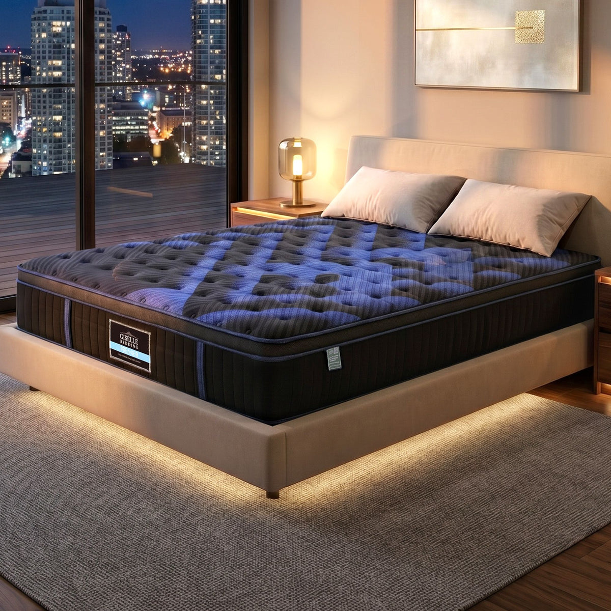 Giselle 34cm Double Hybrid Mattress with Cooling Gel Memory Foam