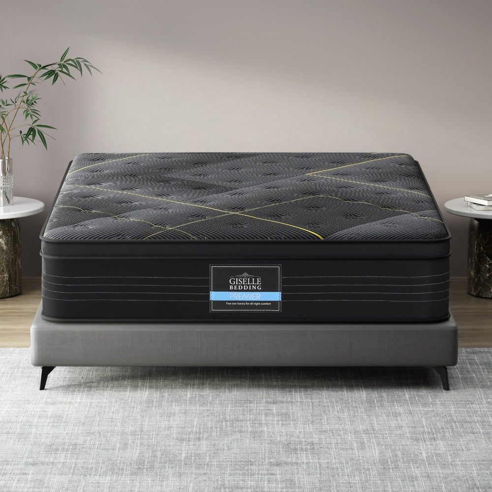 Giselle Mattress Queen Bed Bamboo Pocket Firm Foam - 35cm