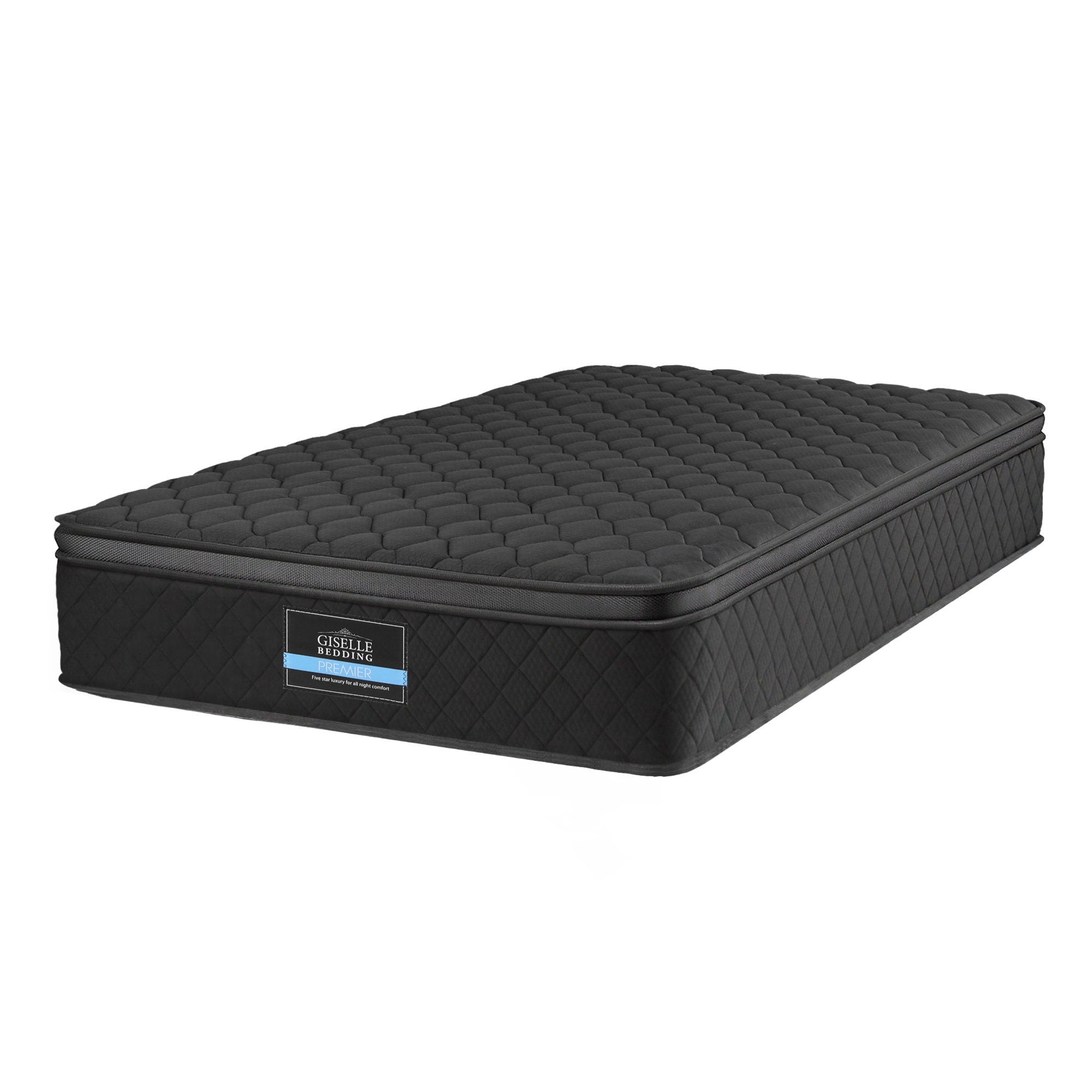 Giselle Bedding Mattress 34cm 5-Zone Pocket Spring Egg-crate Memory Foam Single