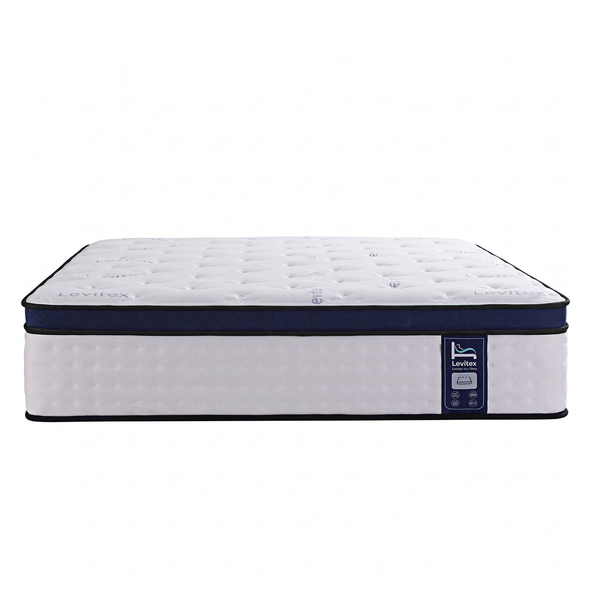 Levitex Queen Mattress 35cm Gel Memory Foam 7-Zone Pocket Spring Cooling