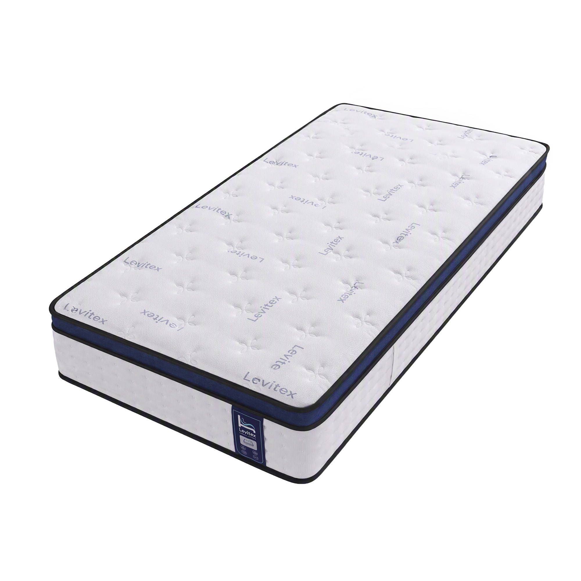 Levitex Single Mattress 35cm Gel Memory Foam 7-Zone Pocket Spring Cooling