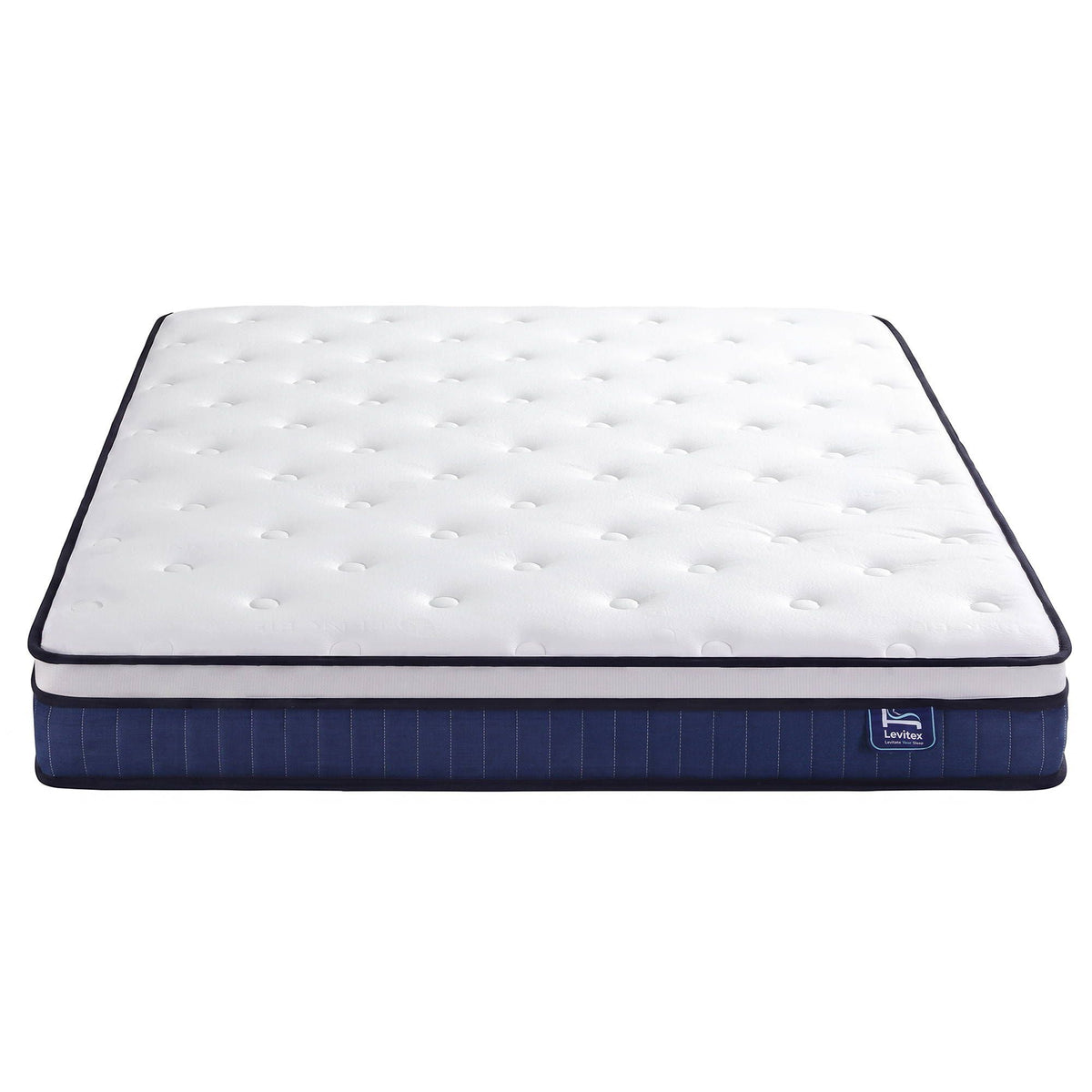 Levitex Double Mattress 23cm Pocket Spring Cooling Gel Foam Medium Firm Bed