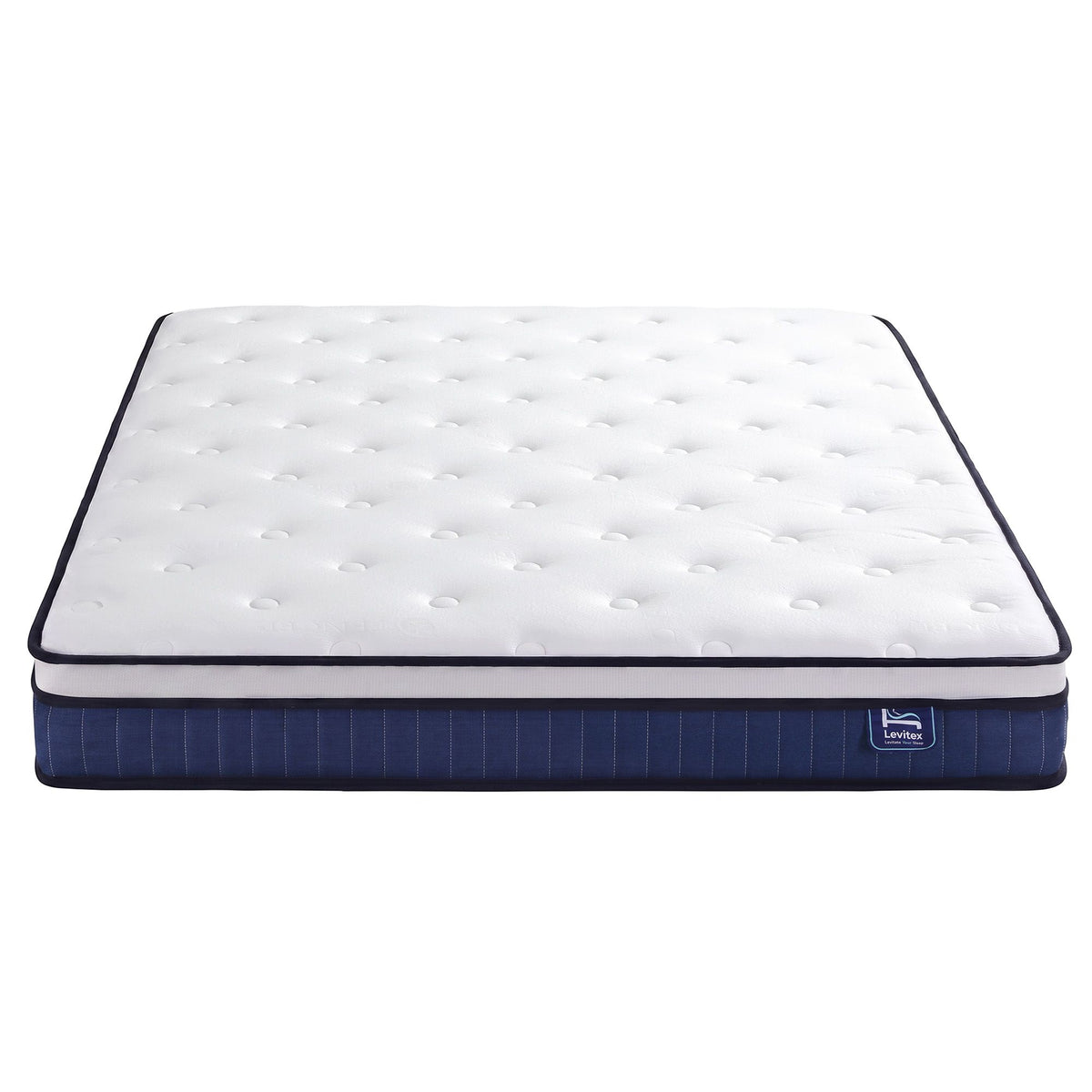 Levitex Queen Mattress 23cm Pocket Spring Cooling Gel Foam Medium Firm Bed