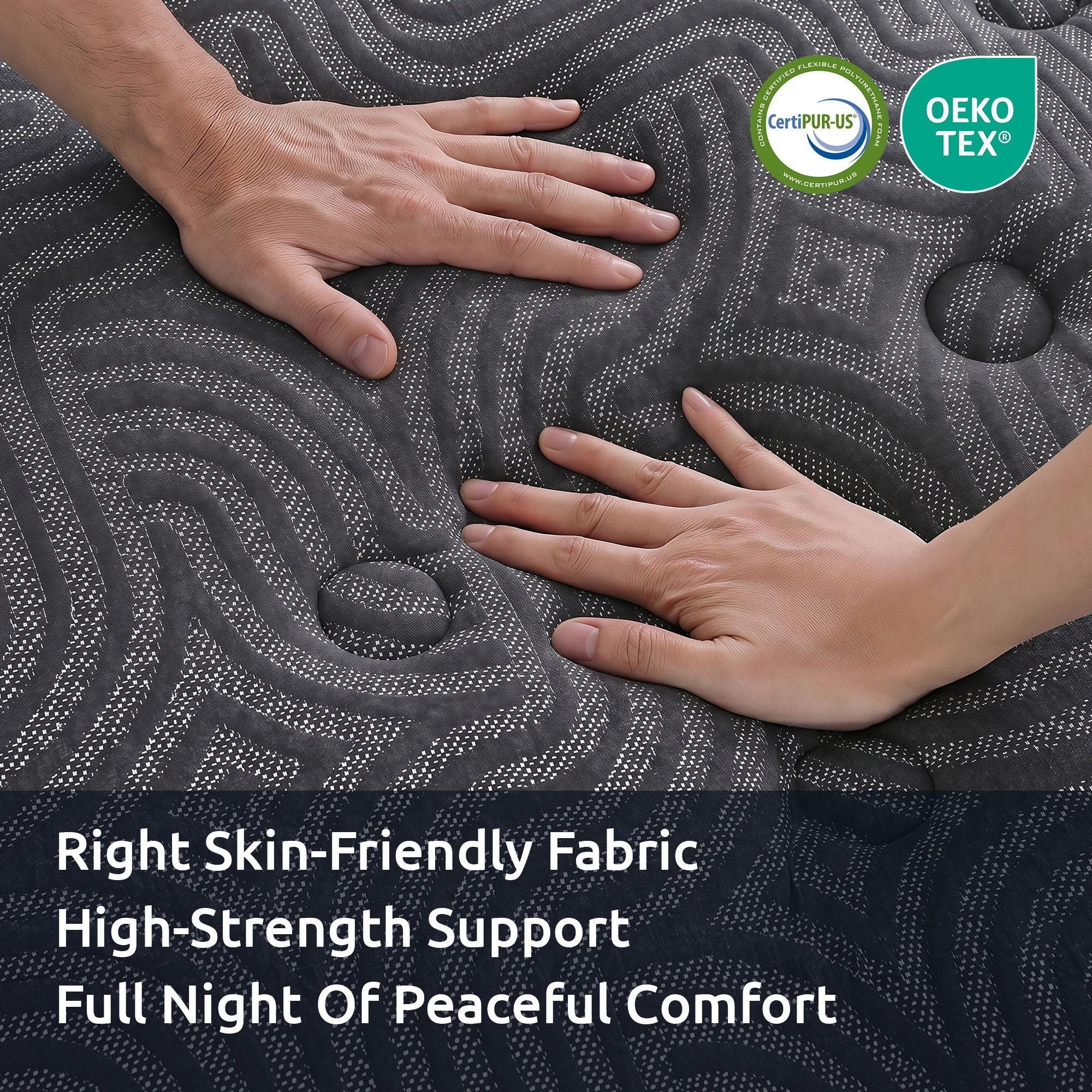 Levitex 34cm Pocket Spring Gel Memory Foam Hybrid Mattress Back Pain Double