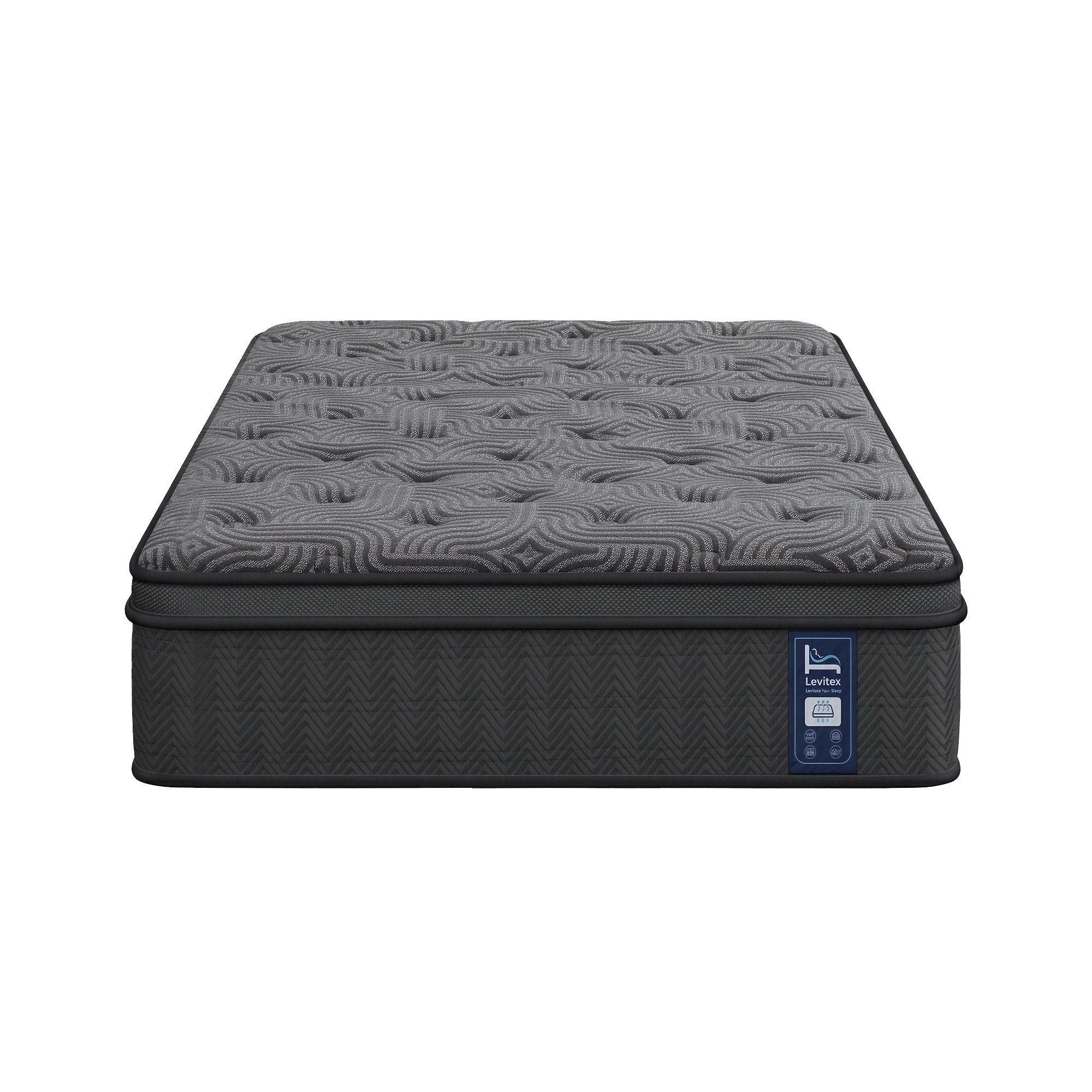 Levitex 34cm Pocket Spring Gel Memory Foam Hybrid Mattress King Single