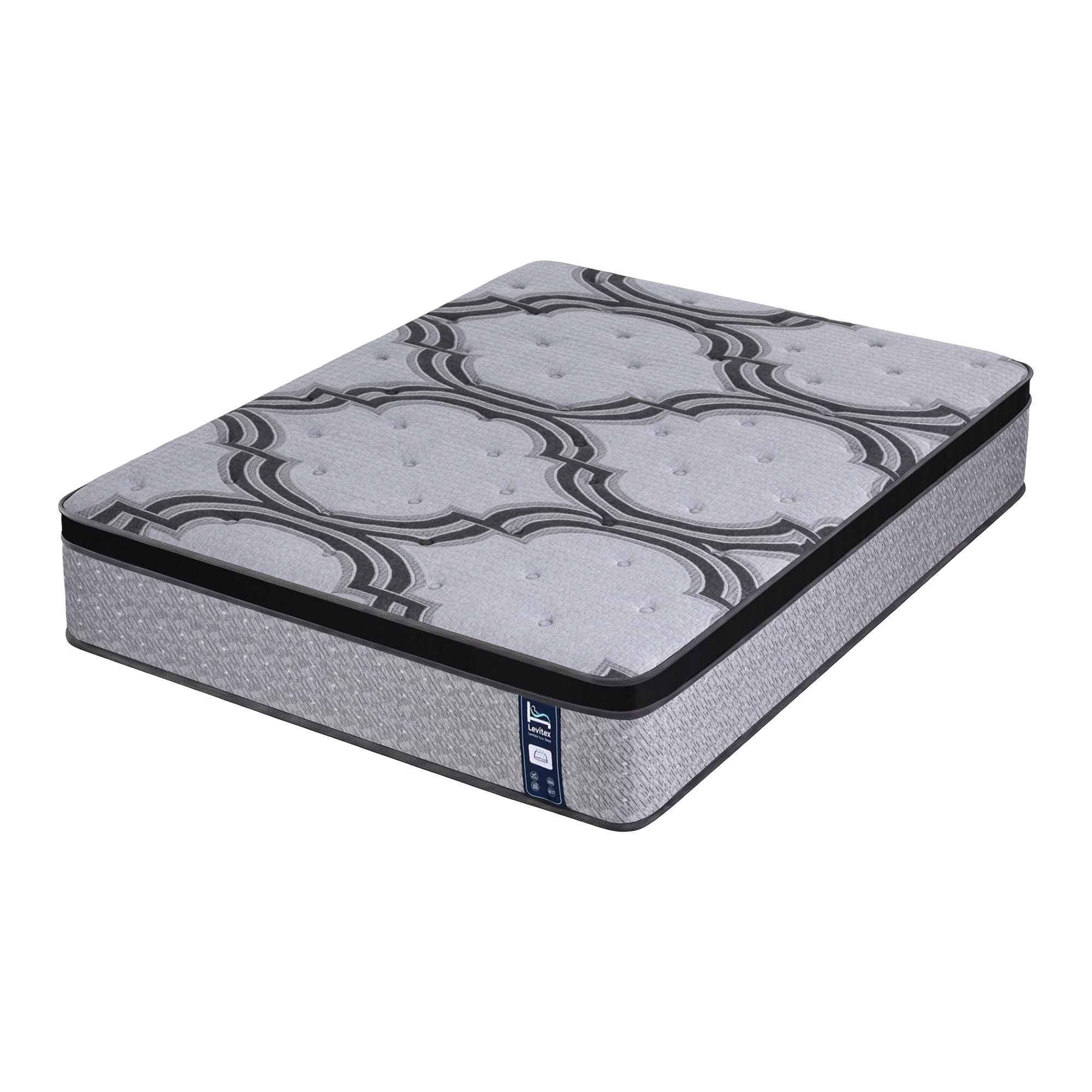 Levitex 5-Zone Pocket Spring Latex Memory Foam Hybrid Mattress King 34cm