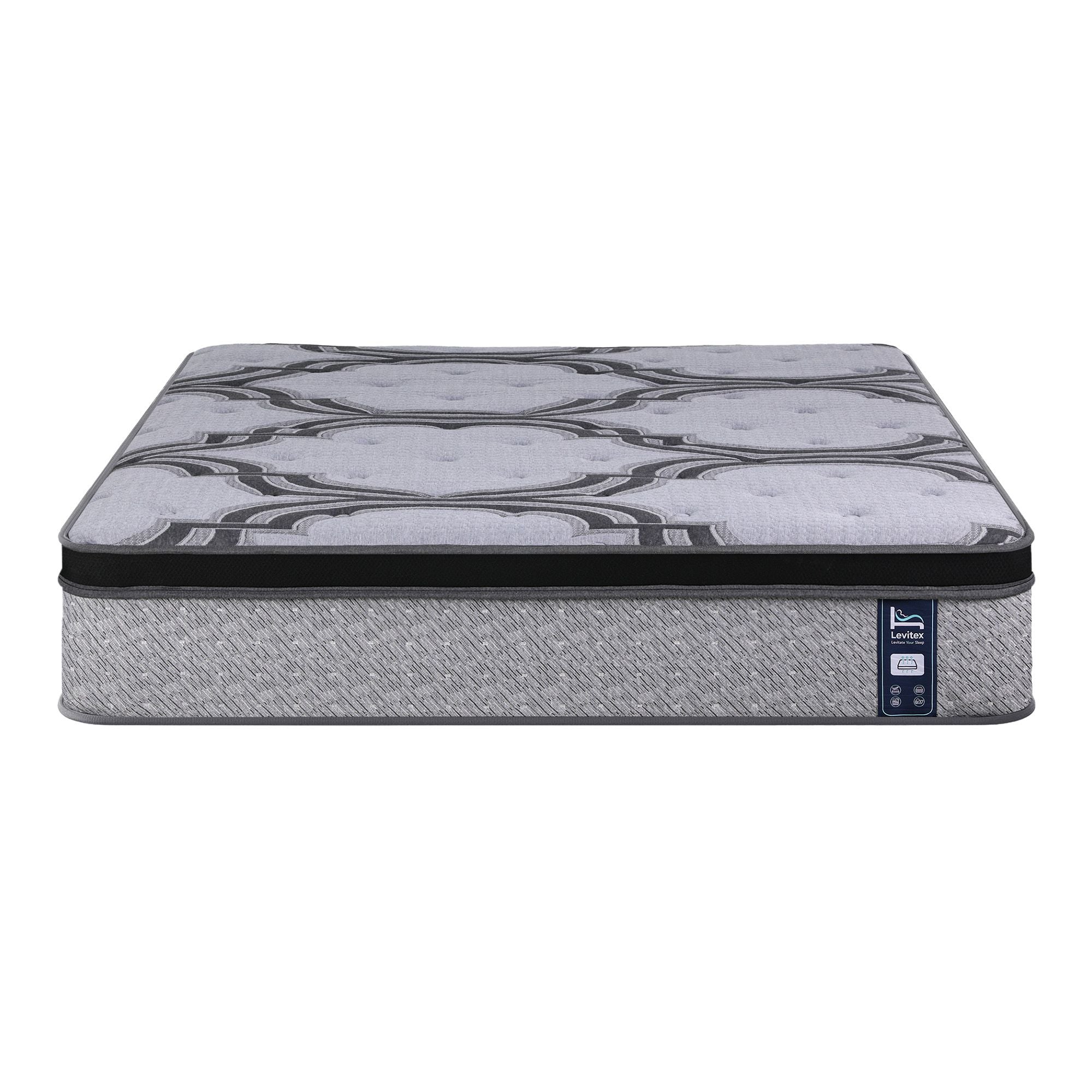 Levitex 5-Zone Pocket Spring Latex Memory Foam Hybrid Mattress King 34cm