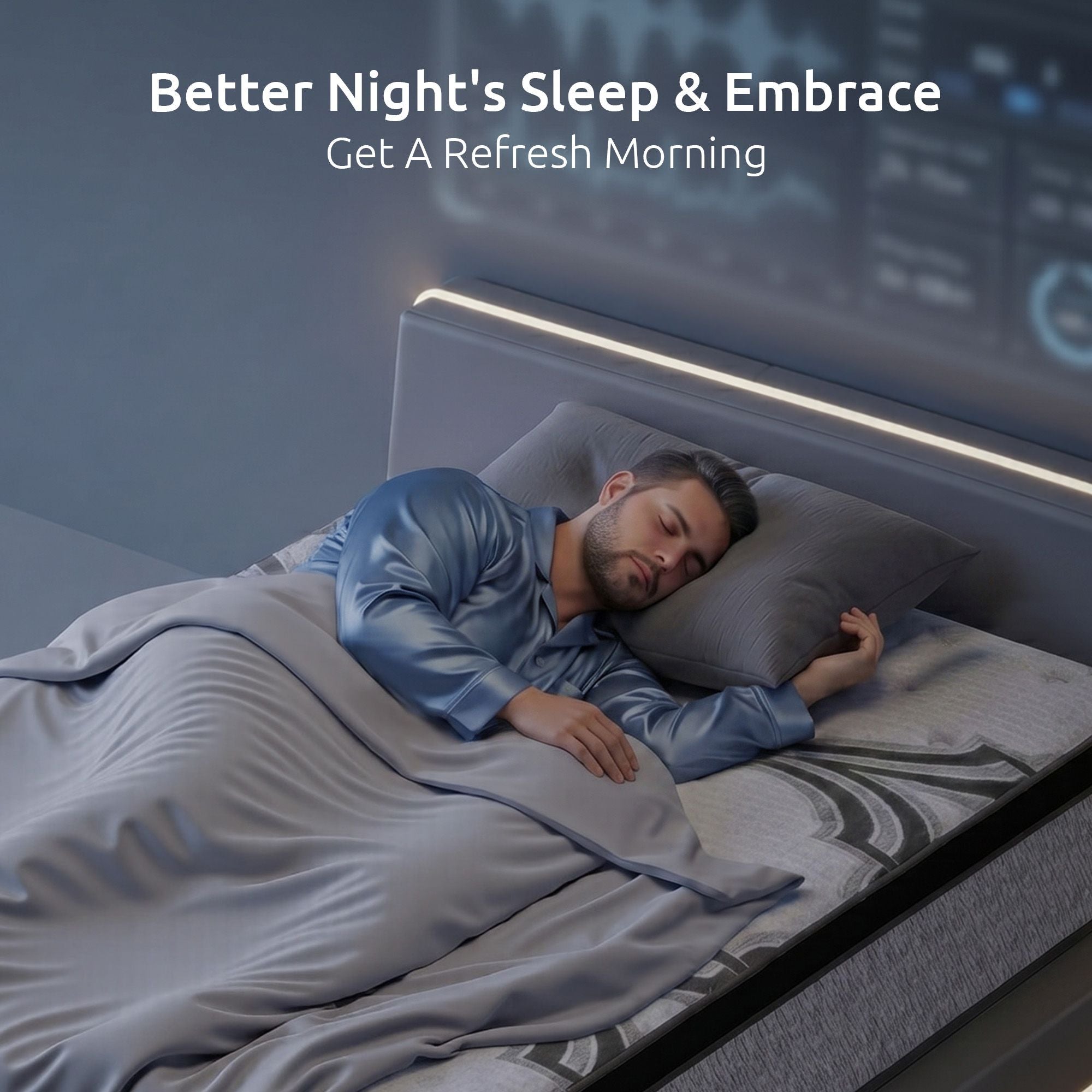 Levitex 5-Zone Pocket Spring Latex Memory Foam Hybrid Mattress King Single