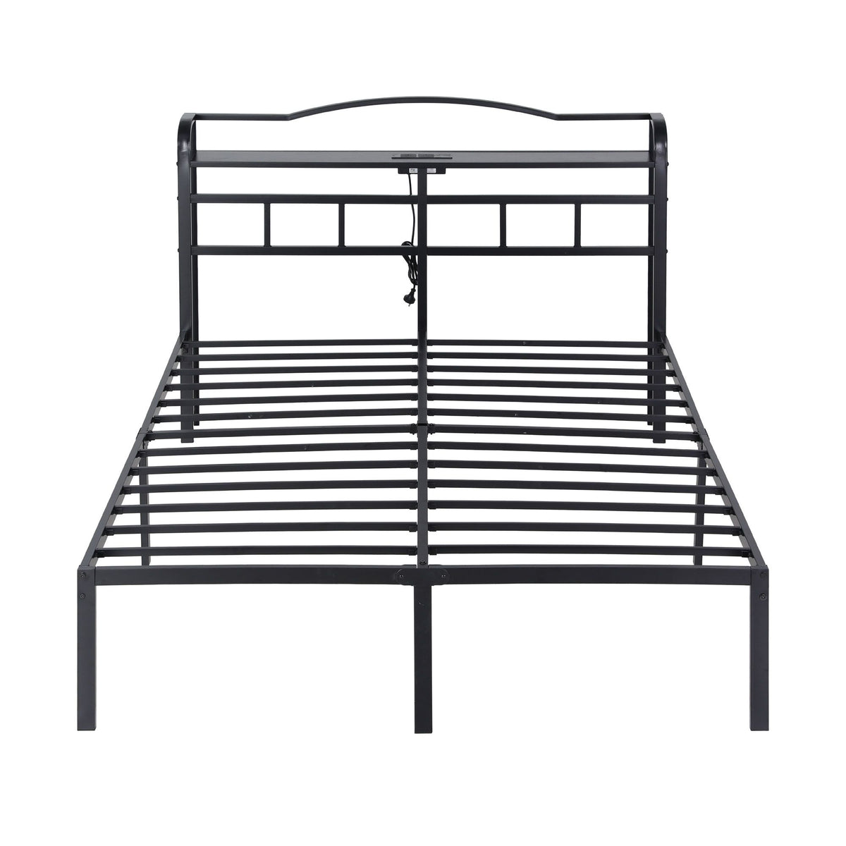 Artiss Bed Frame Double Size with Charging Station WAVE