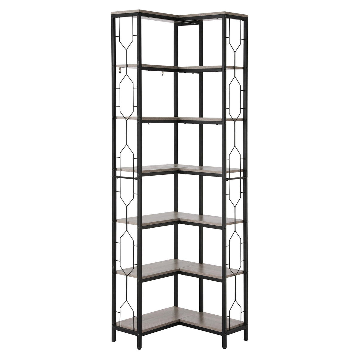 Artiss 6 Tiers Bookshelf Corner Shelf Bookcase Display Shelves Oak