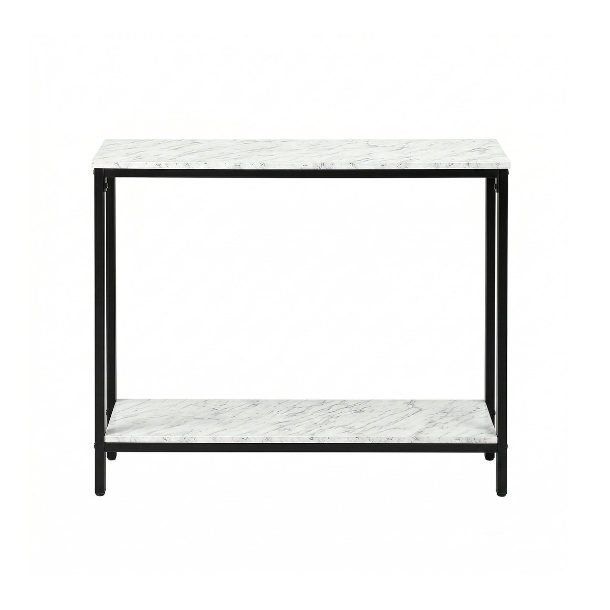 Artiss Console Table Entryway Hallway Display Desk Marble Effect White