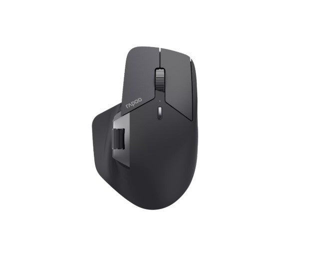 RAPOO Multi Mode Wireless Ergonomic Mouse Bluetooth 5.0 2.4GHz Rechargeable 4000 DPI Hall Magnetic Side Scroll Wheel