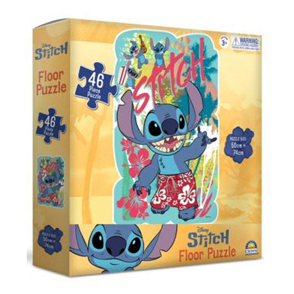 Disney Stitch 46 Piece Floor Puzzle Large Jigsaw for 3+ Years Blue