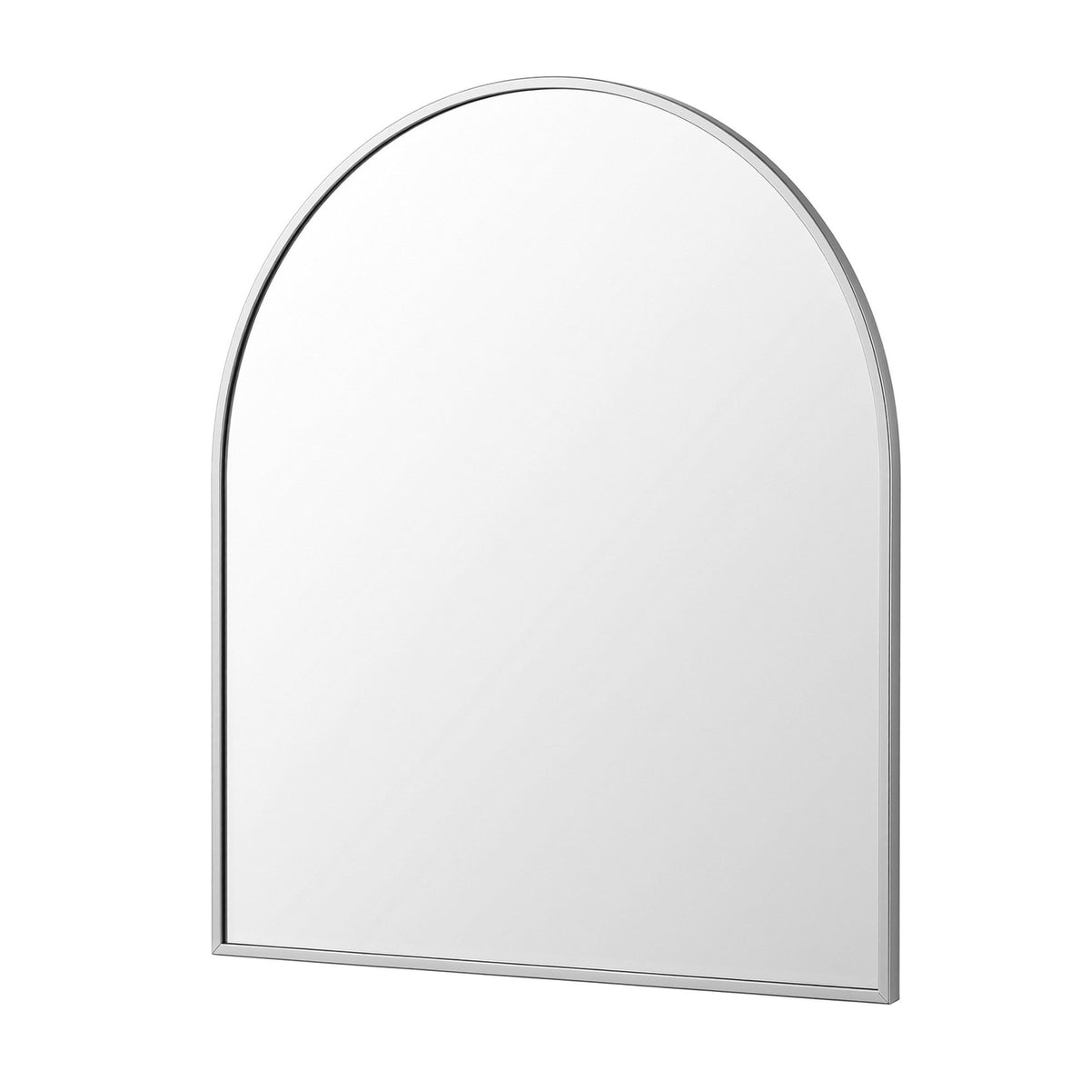 Embellir Arch Wall Mirror Decorative Silver Frame 86x81cm Bathroom Vanity Mirror