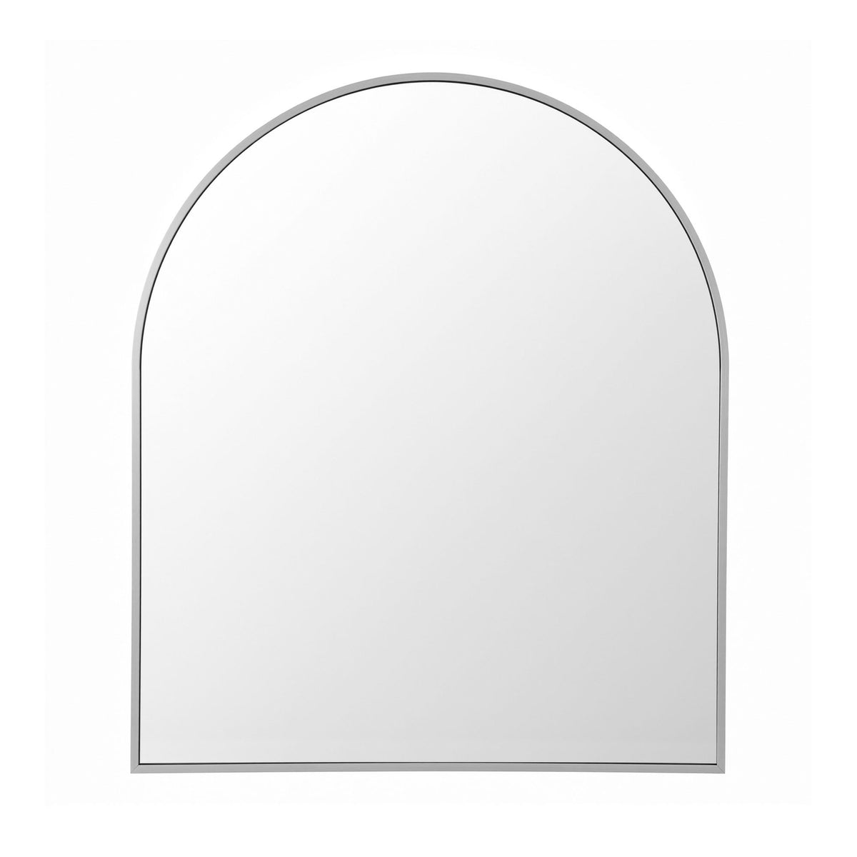 Embellir Arch Wall Mirror Decorative Silver Frame 86x81cm Bathroom Vanity Mirror