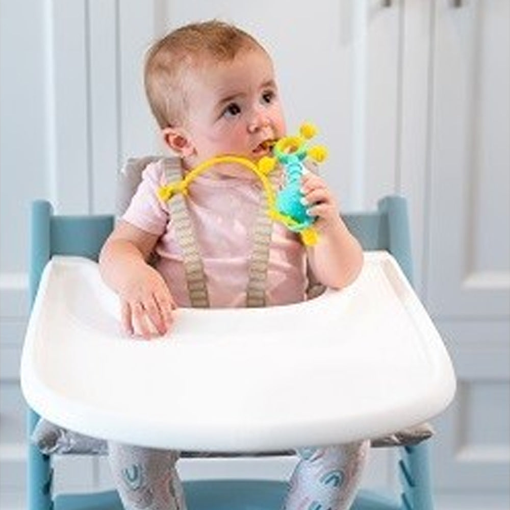 Mobi Gumlii Sensory Teether Baby Toy Food Grade Silicone Rattle Chewy Nubs