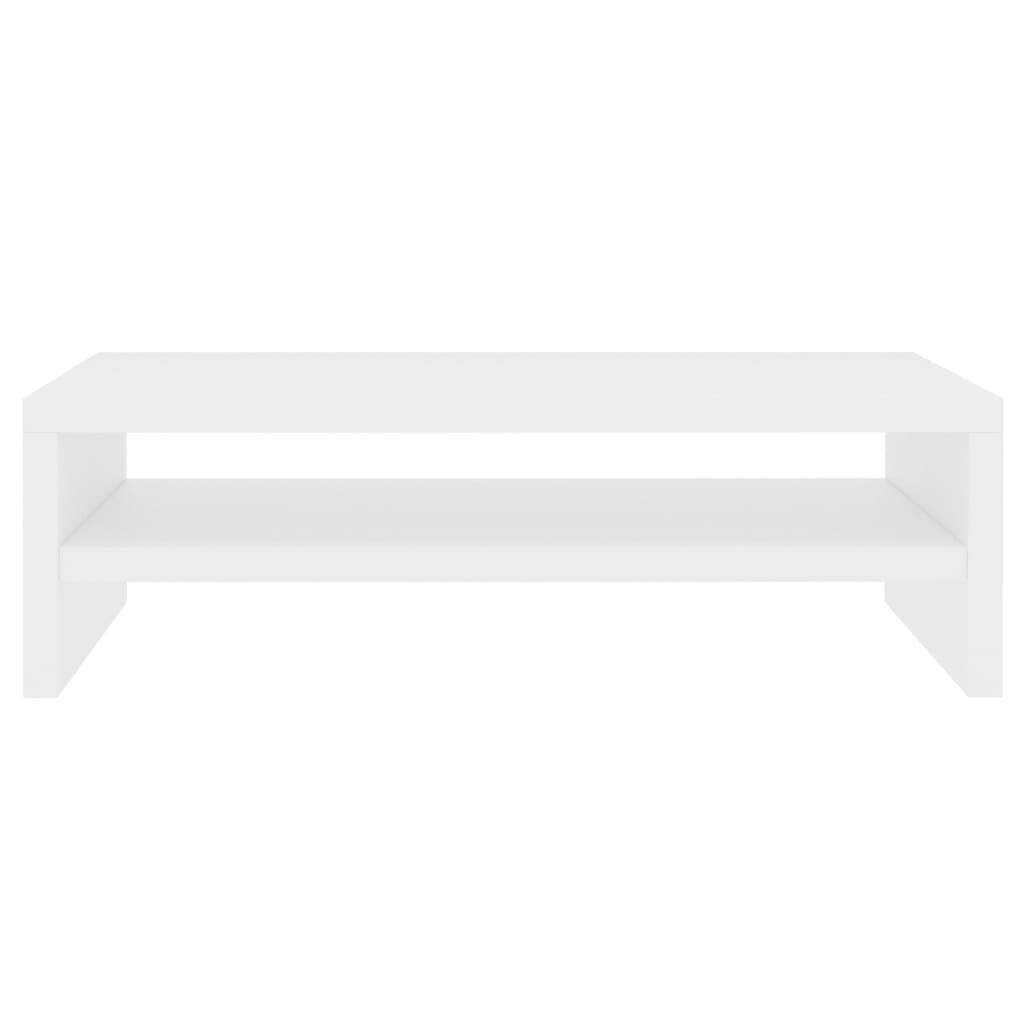 Monitor Stand White 42x24x13 cm Engineered Wood