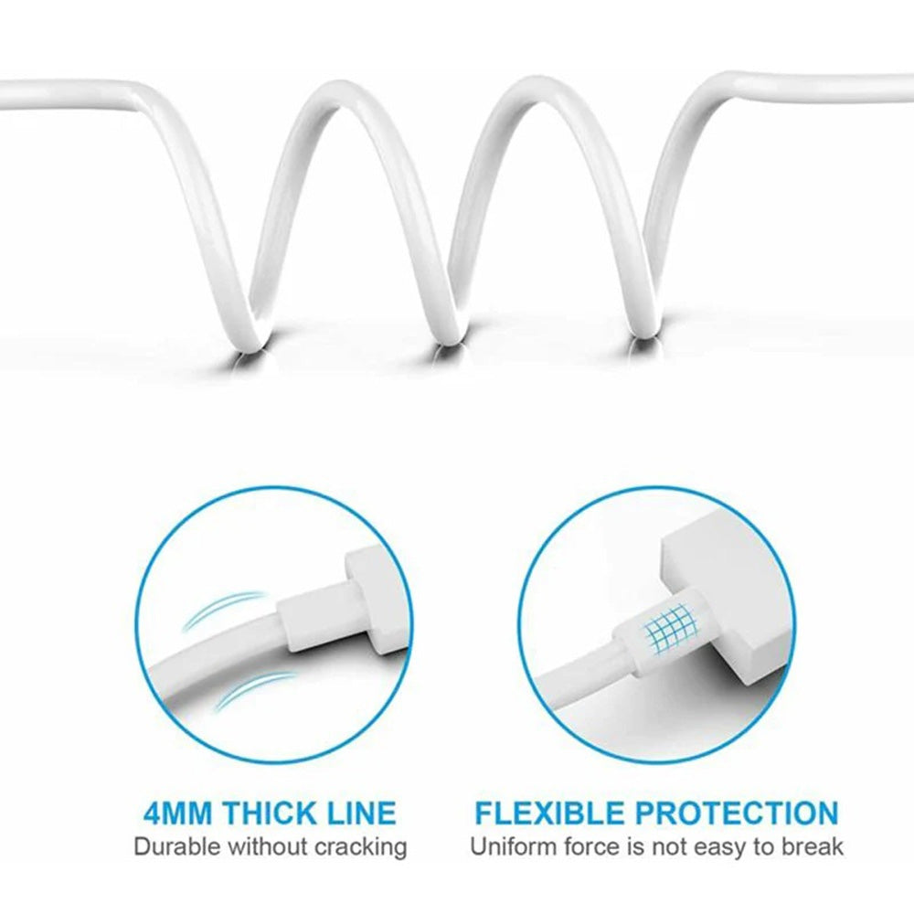 USP 1m Lightning to USB-C Fast Charge Cable White Supports 2.4A and 480Mbps Transfer Universal iOS Compatibility
