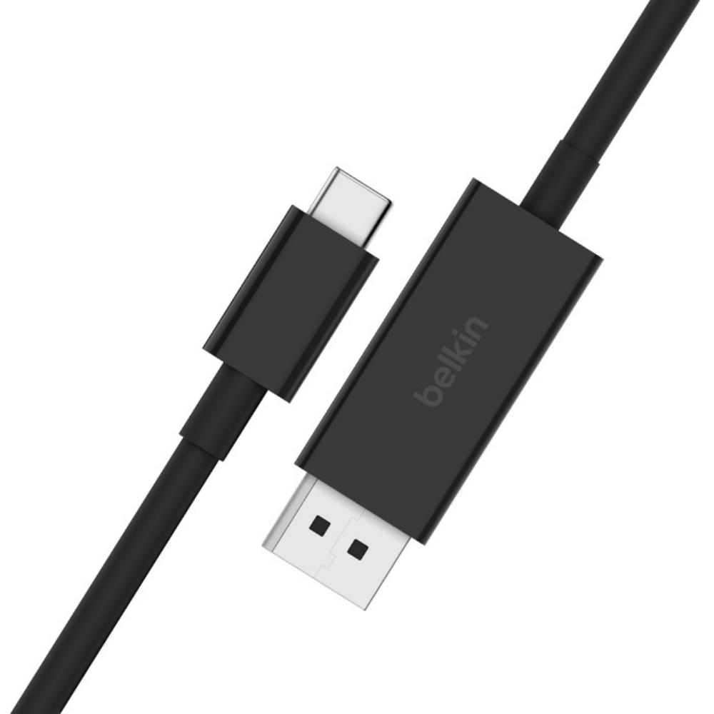 Belkin 2M Connect USB-C to DisplayPort 1.4 Cable - Black