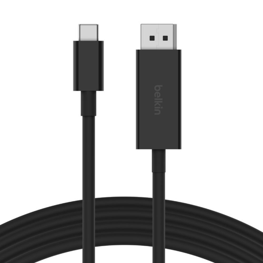 Belkin 2M Connect USB-C to DisplayPort 1.4 Cable - Black