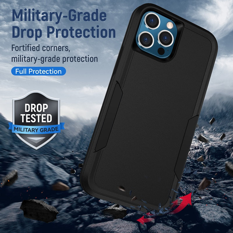 Phonix Rugged Armor Light Case Black for Apple iPhone 13 Pro Max 6.7 inch Cover