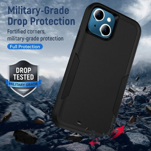 Phonix Apple iPhone 13 Pro 6.1 inch Armor Light Black Case Sleek Drop Protection Cover