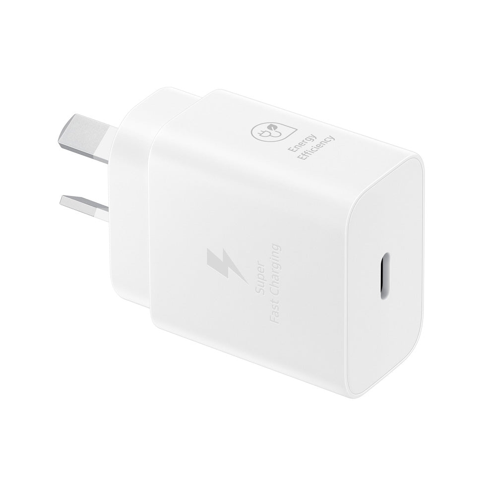 Samsung 25W GaN USB-C Fast Wall Charger White Super Fast Charging PD 3.0 PPS Zero Standby Power Use