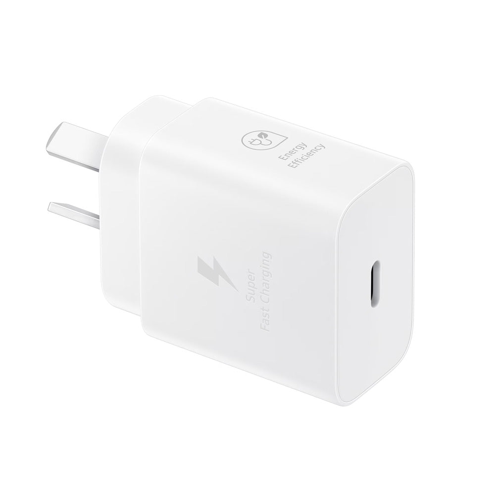 Samsung 25W GaN USB-C Fast Wall Charger White Super Fast Charging PD 3.0 PPS Zero Standby Power Use